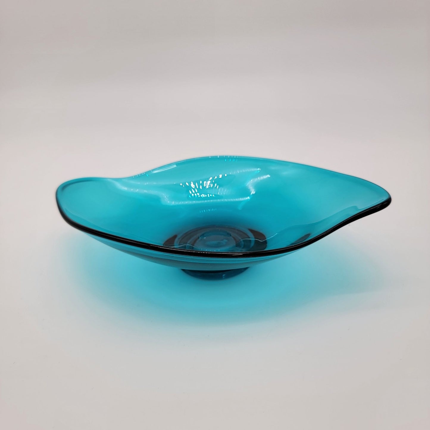 Vintage Viking Epic Glass Bluenique Atomic Dish