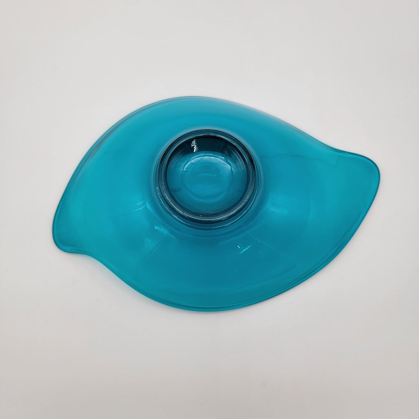 Vintage Viking Epic Glass Bluenique Atomic Dish