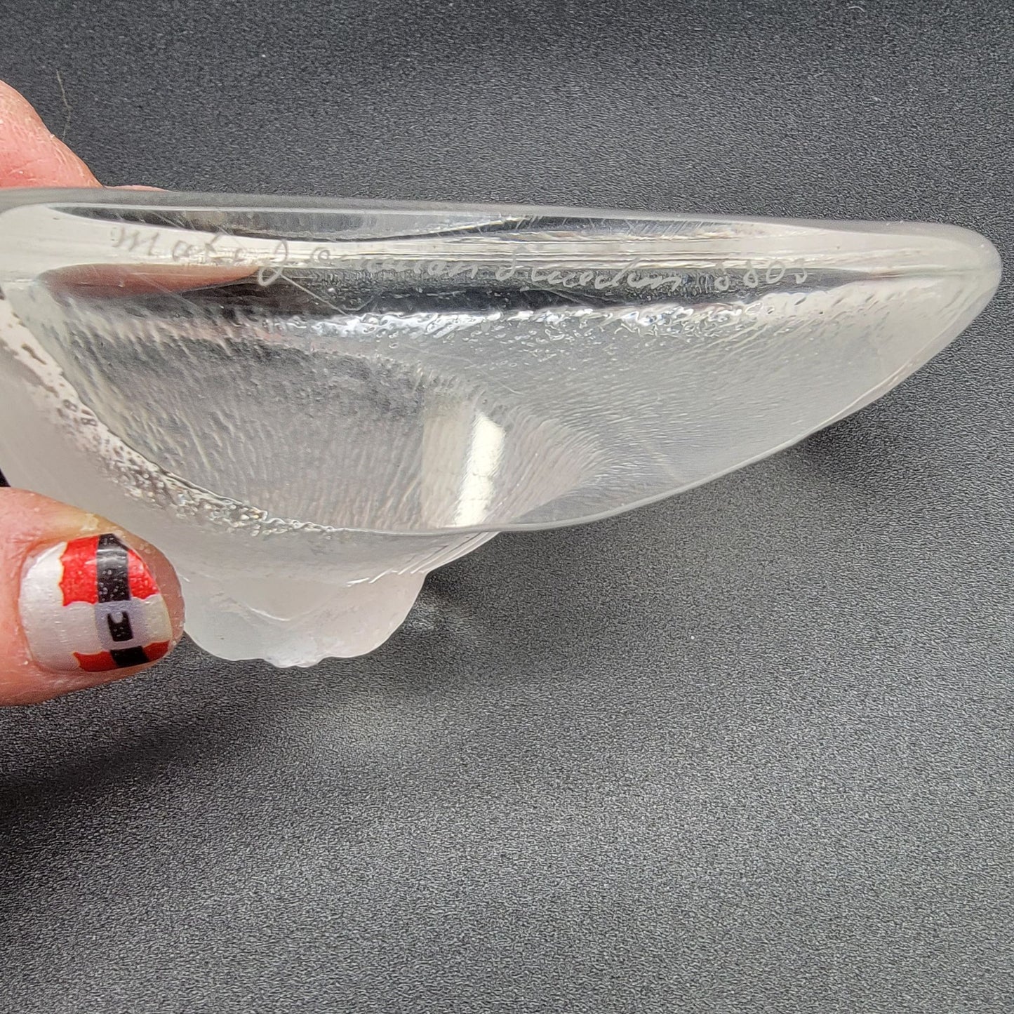 Mats Jonasson Signed Crystal Baby Seal Paperweight 8803