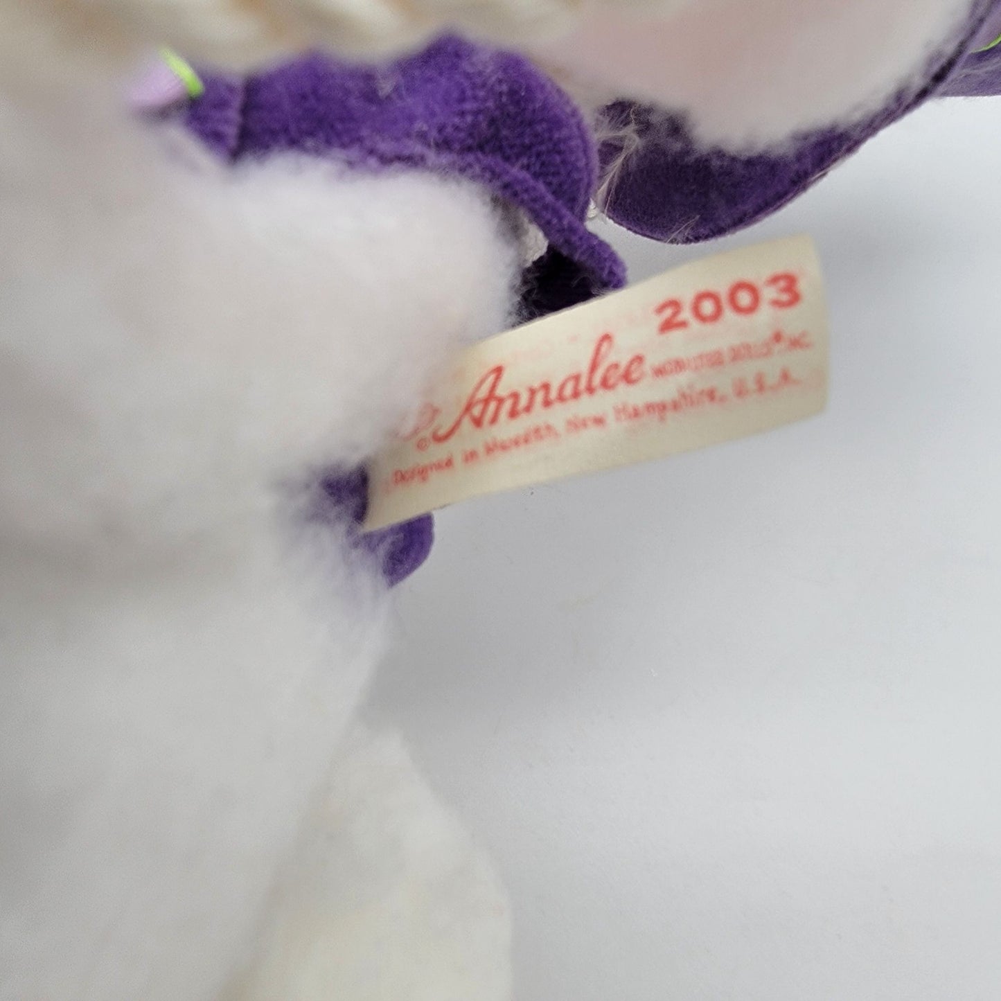 Vintage 2003 Annalee Swinging Easter Bunny Doll 9.5"