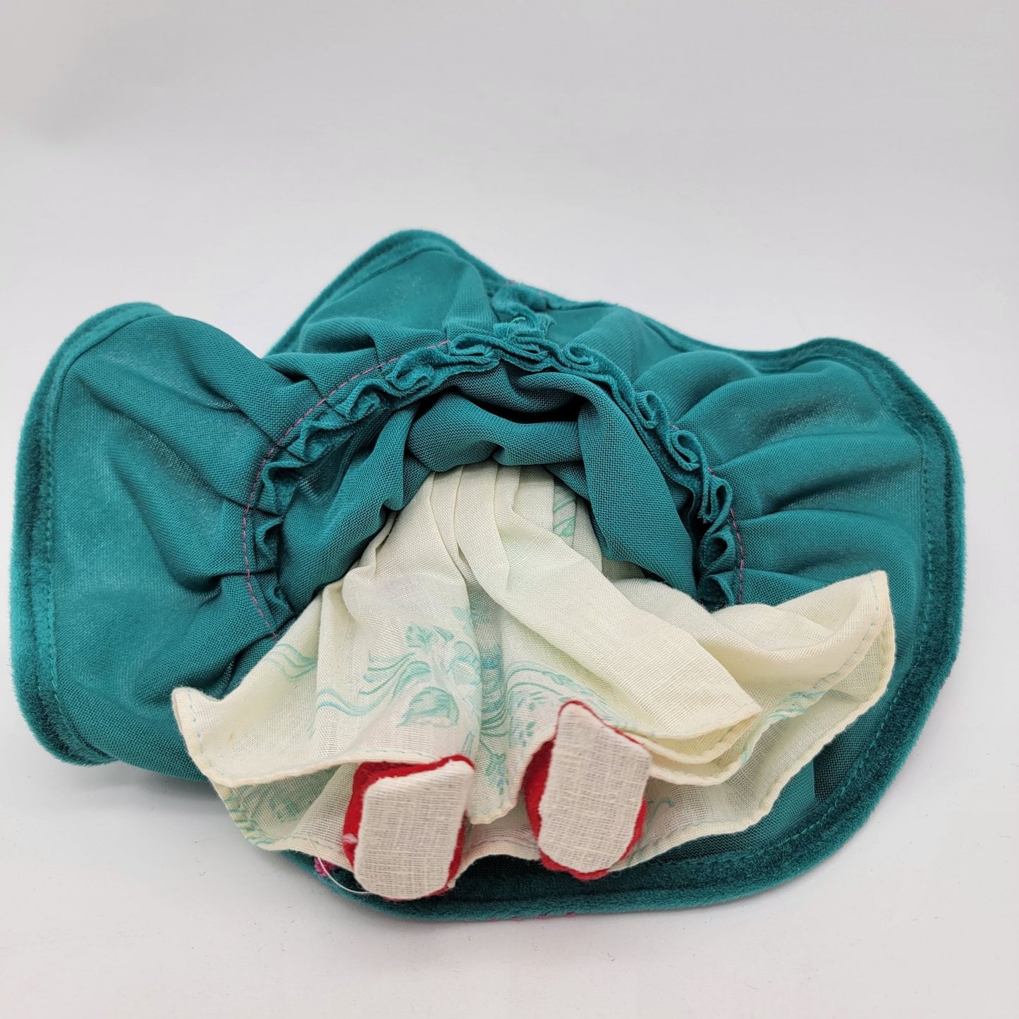 Vintage Navajo Dine Doll With Teal Velvet Dress