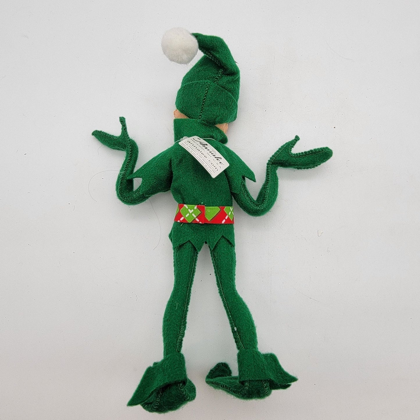 Annalee Christmas Green Elf Doll 10.5"