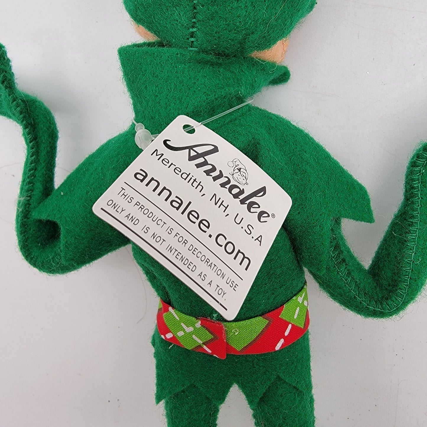 Annalee Christmas Green Elf Doll 10.5"
