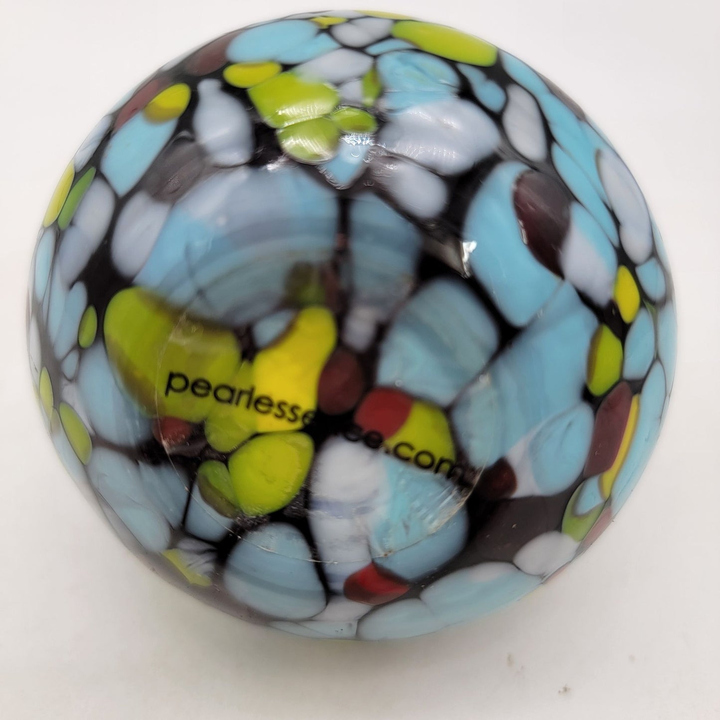Handcrafted Pearlessence Multicolored Glass Bud Vase With Abstract Pattern
