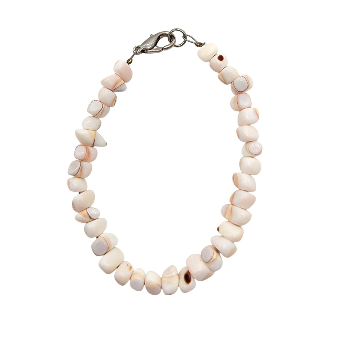 1960s Vintage Hawaiian Puka Shell Bracelet 6.5"