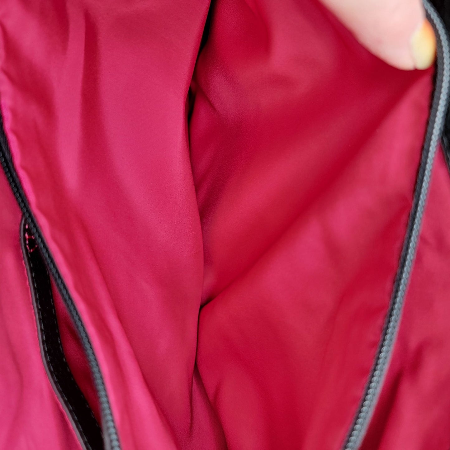 Anne Klein Black Zebra Print Satchel Tote Handbag