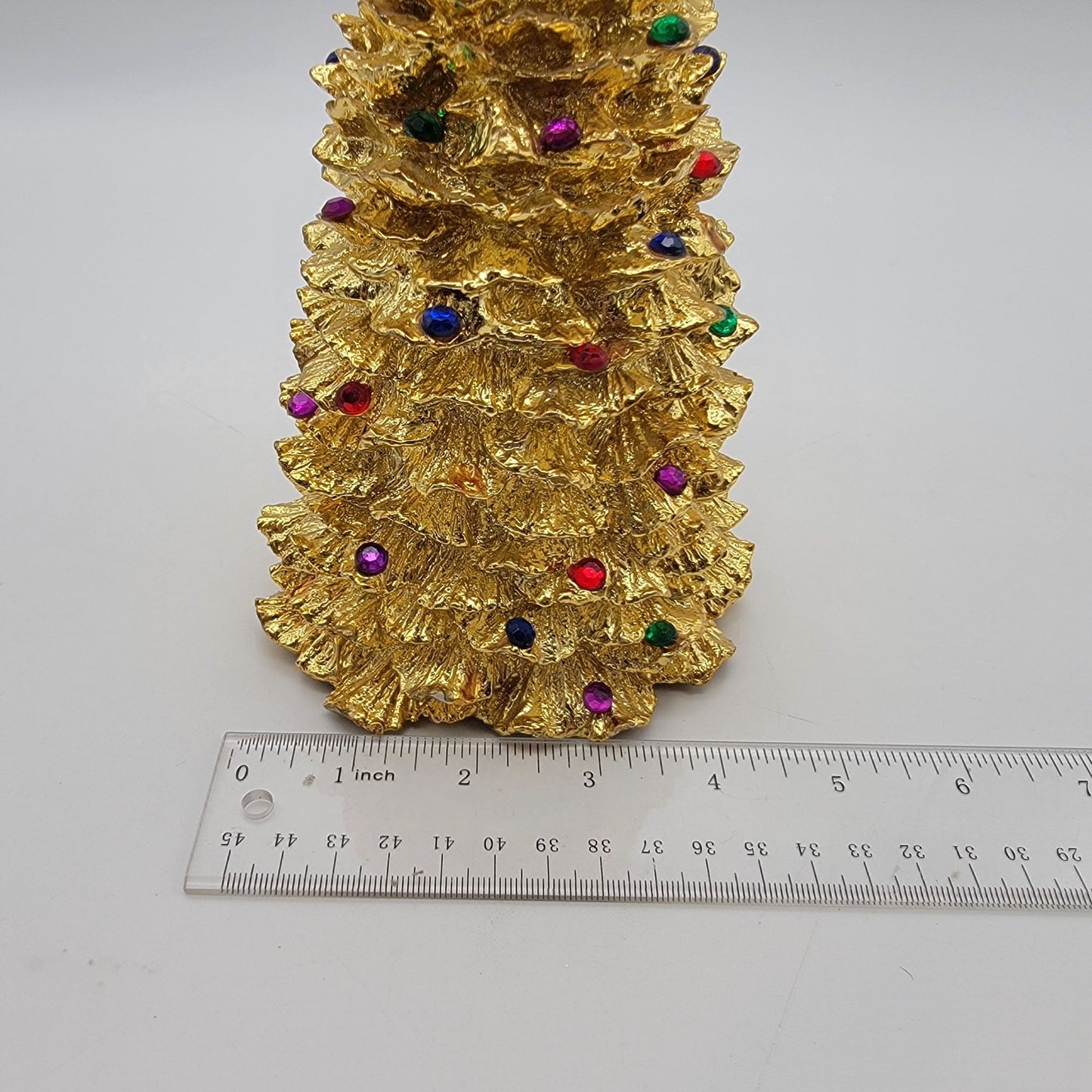 Vintage 1994 Enesco Gold Christmas Tree