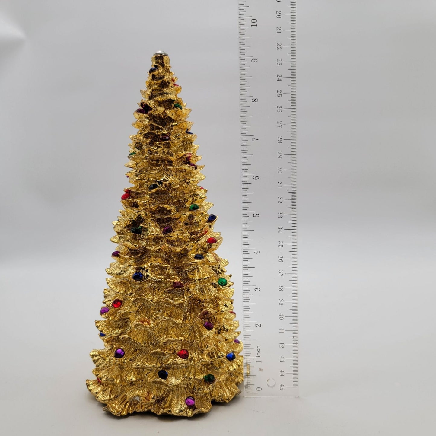 Vintage 1994 Enesco Gold Christmas Tree