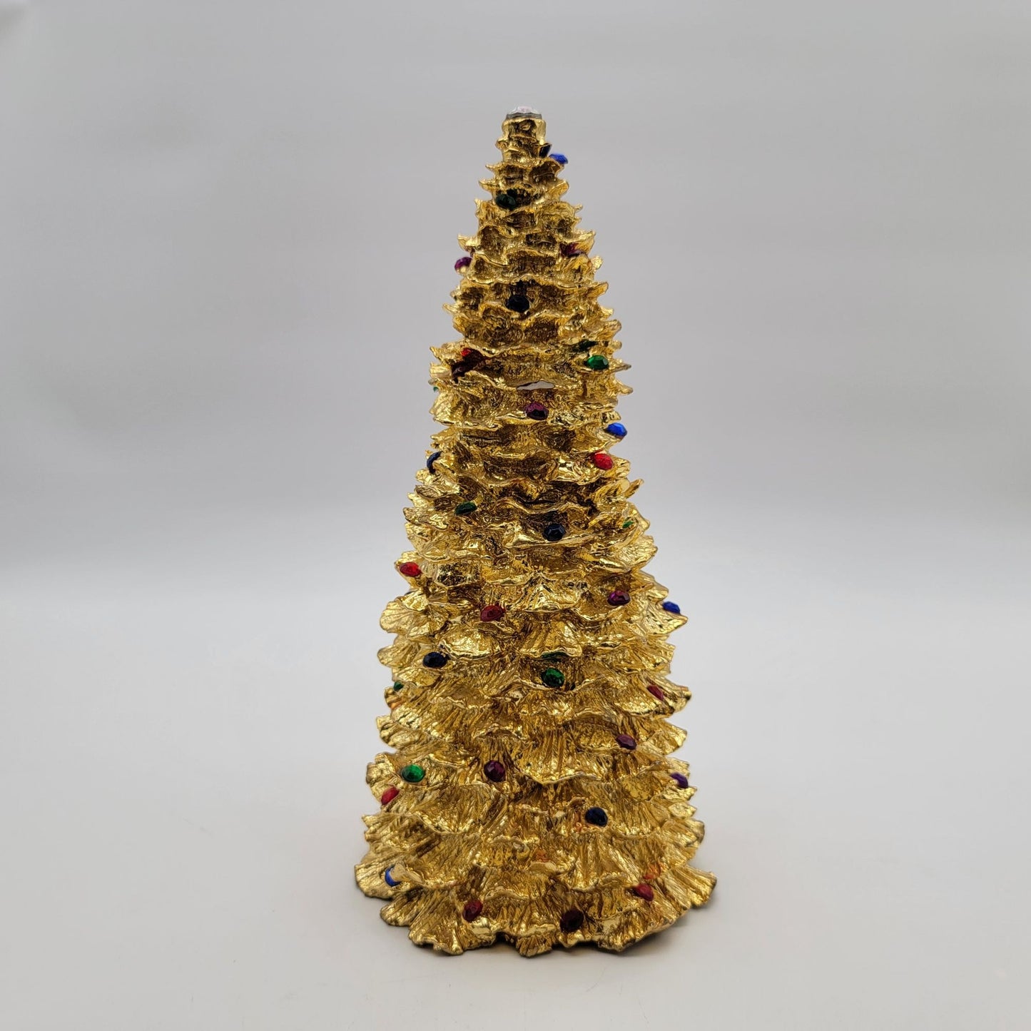Vintage 1994 Enesco Gold Christmas Tree