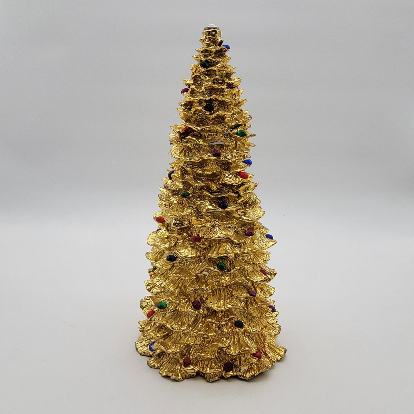 Vintage 1994 Enesco Gold Christmas Tree