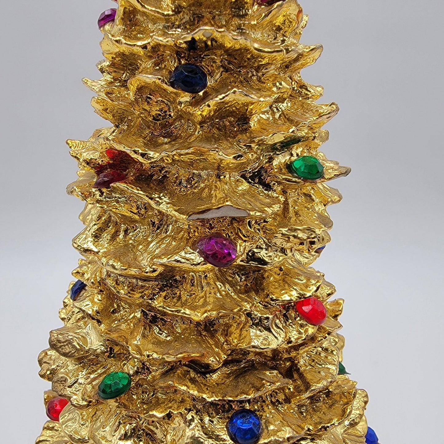 Vintage 1994 Enesco Gold Christmas Tree