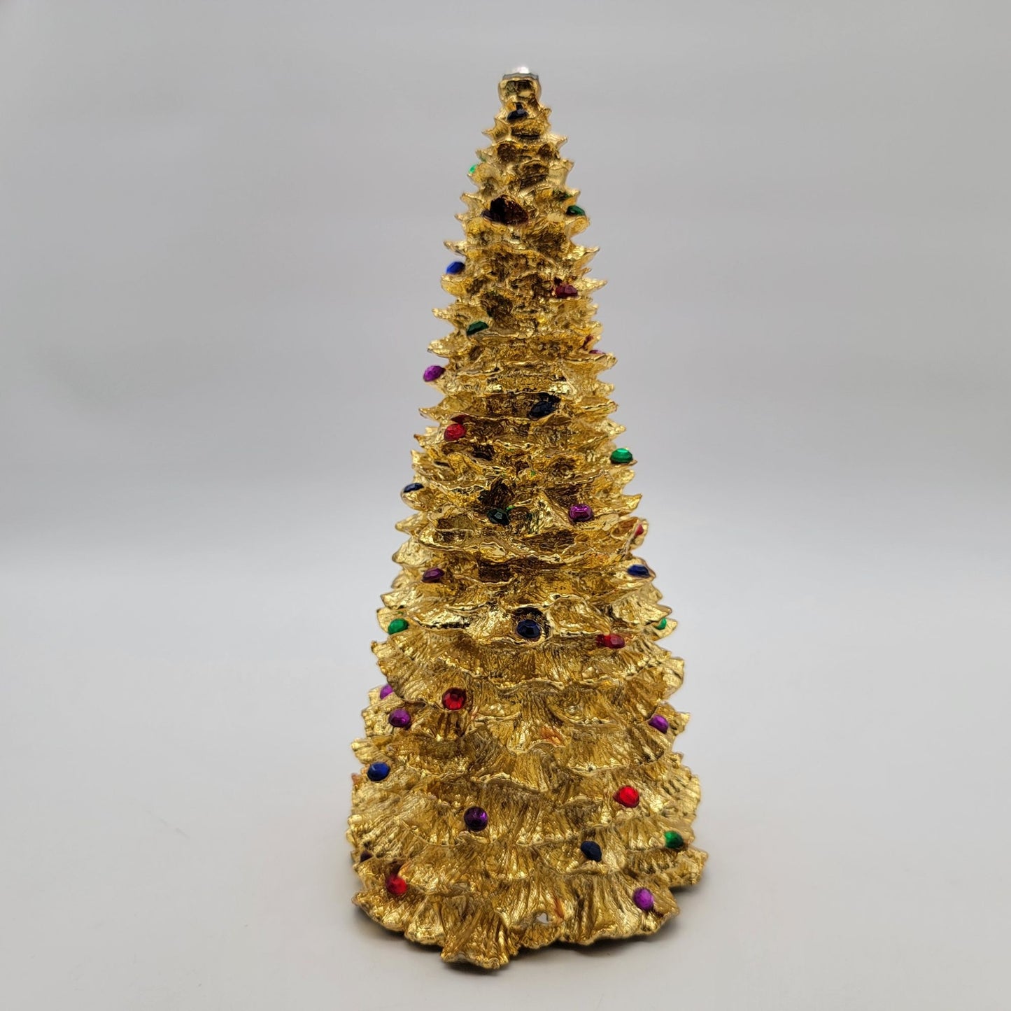 Vintage 1994 Enesco Gold Christmas Tree