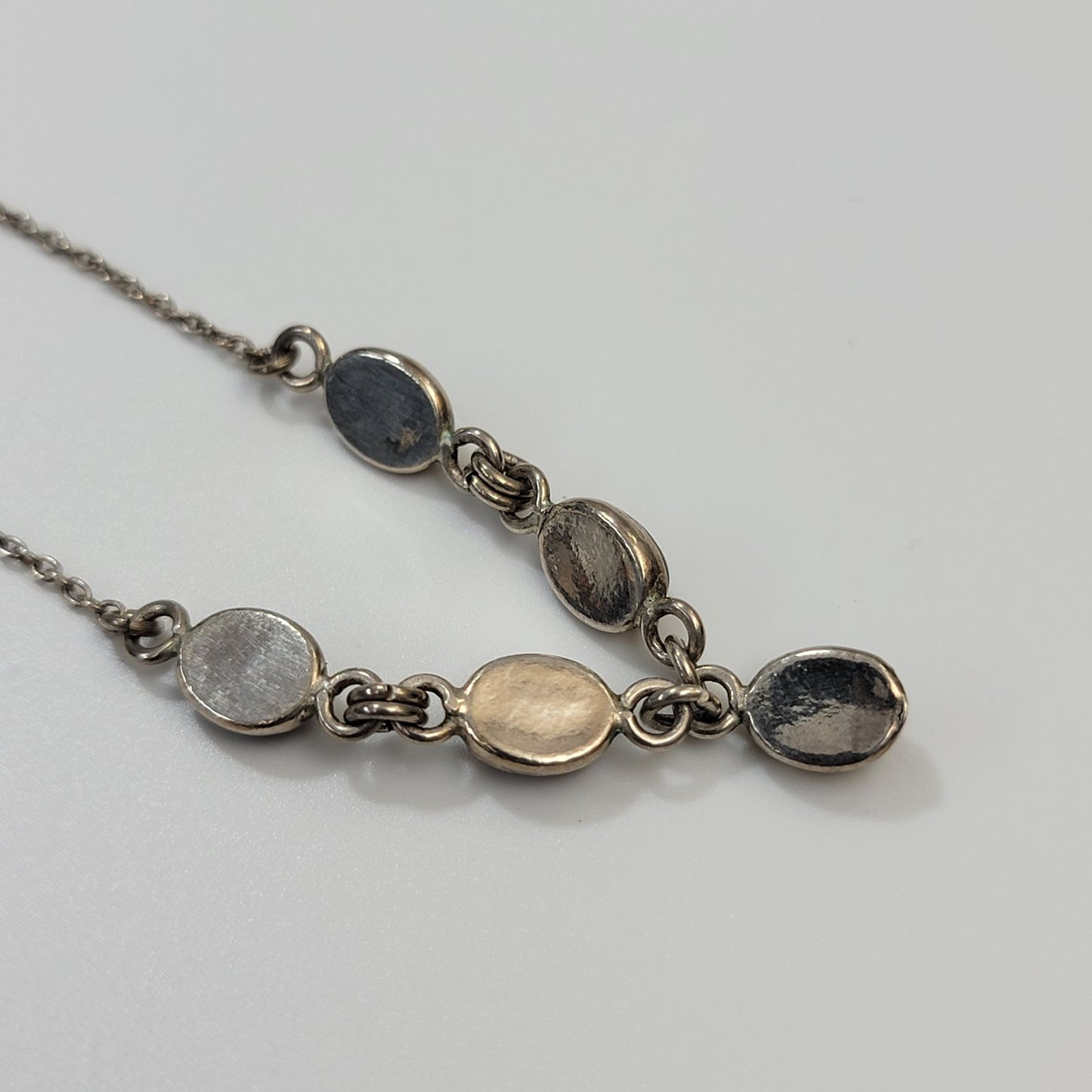 Vintage 5 Stone Baltic Amber Necklace