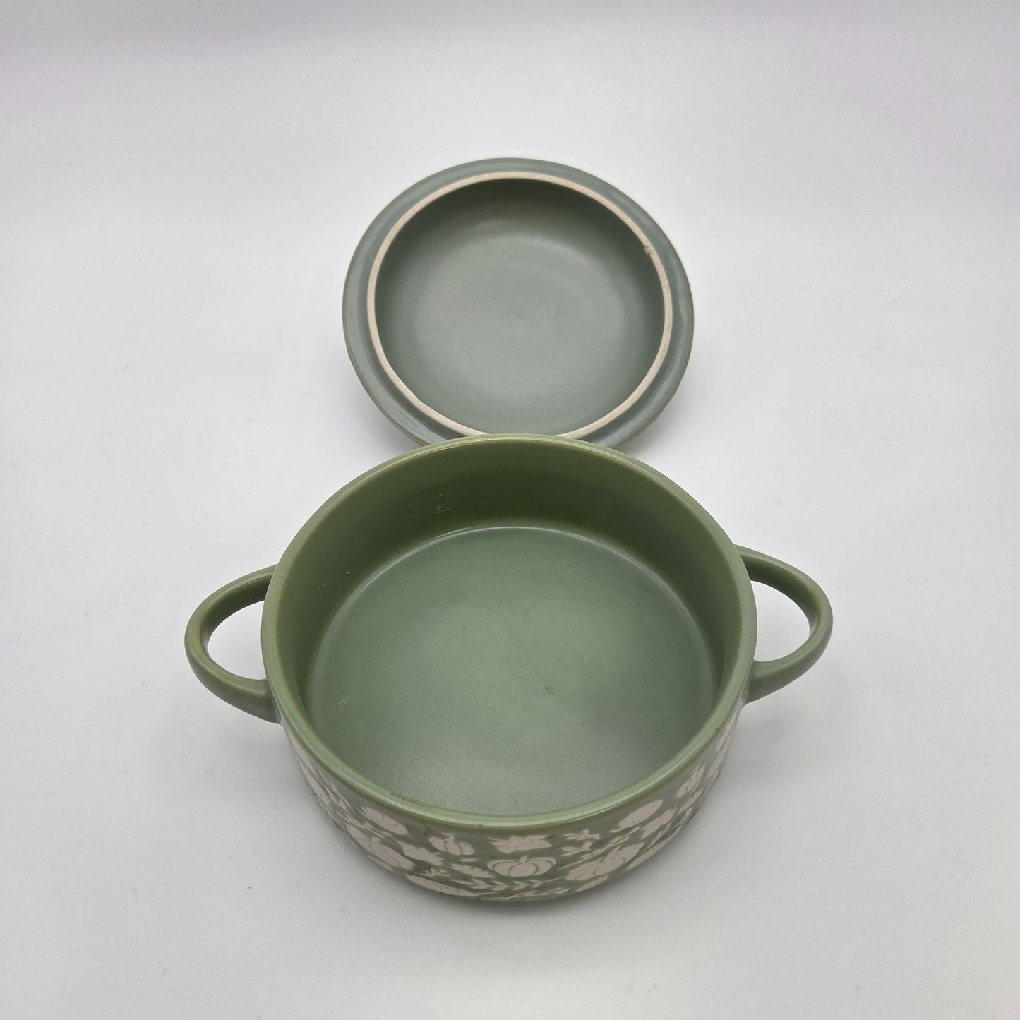 Global Designs Connections Small Green Baking Dish Pumpkins