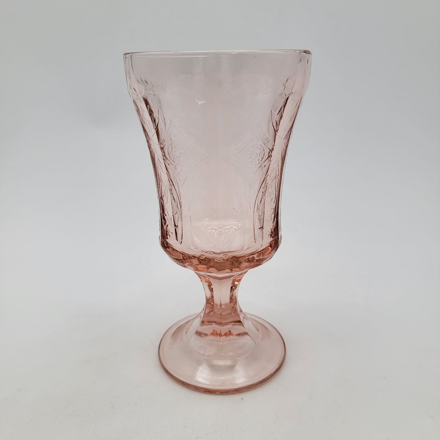 Vintage Indiana Glass Madrid Pink Depression Glass Goblet