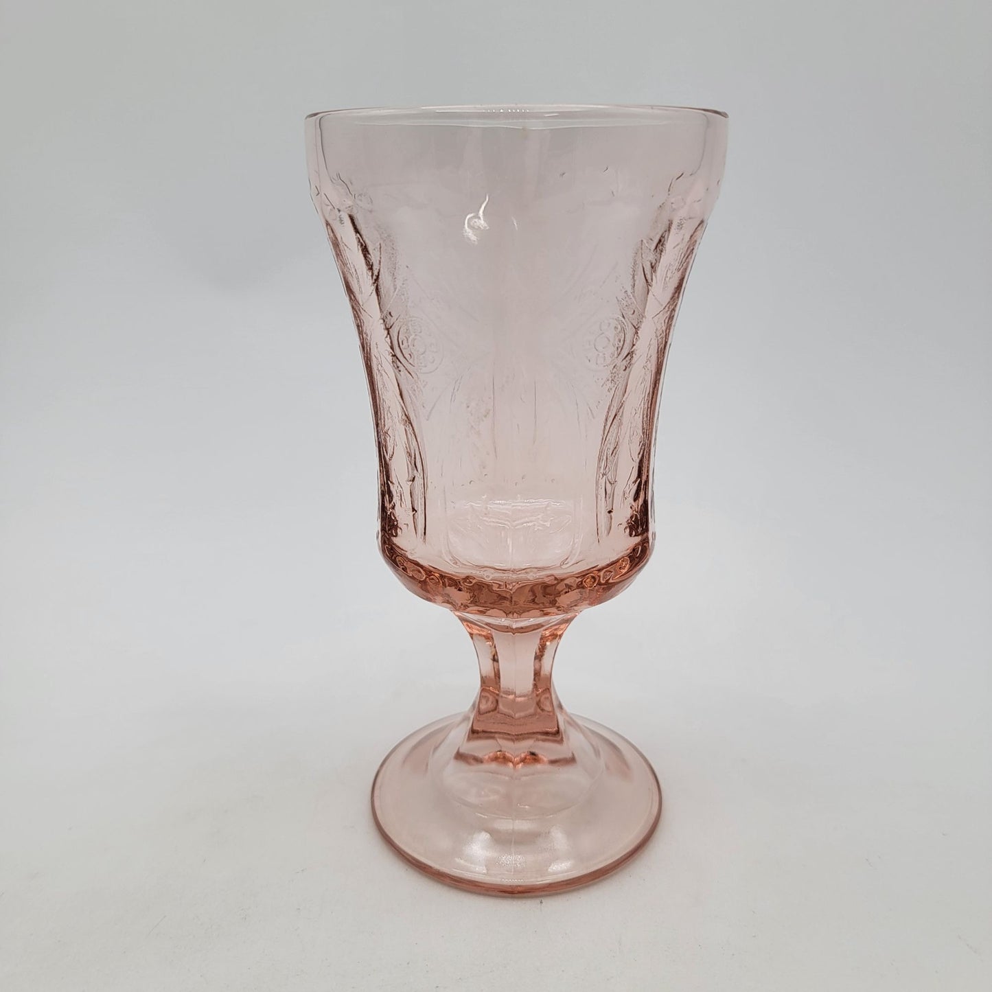 Vintage Indiana Glass Madrid Pink Depression Glass Goblet