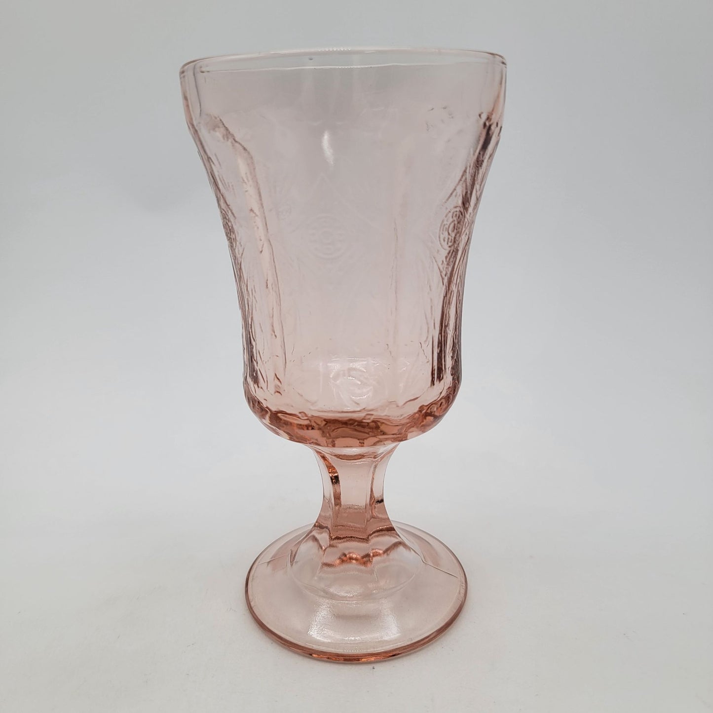 Vintage Indiana Glass Madrid Pink Depression Glass Goblet