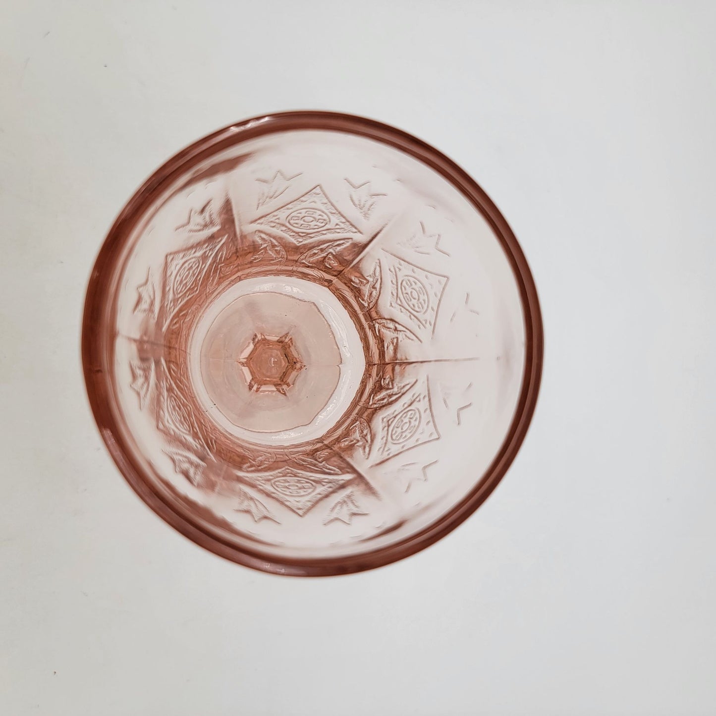 Vintage Indiana Glass Madrid Pink Depression Glass Goblet