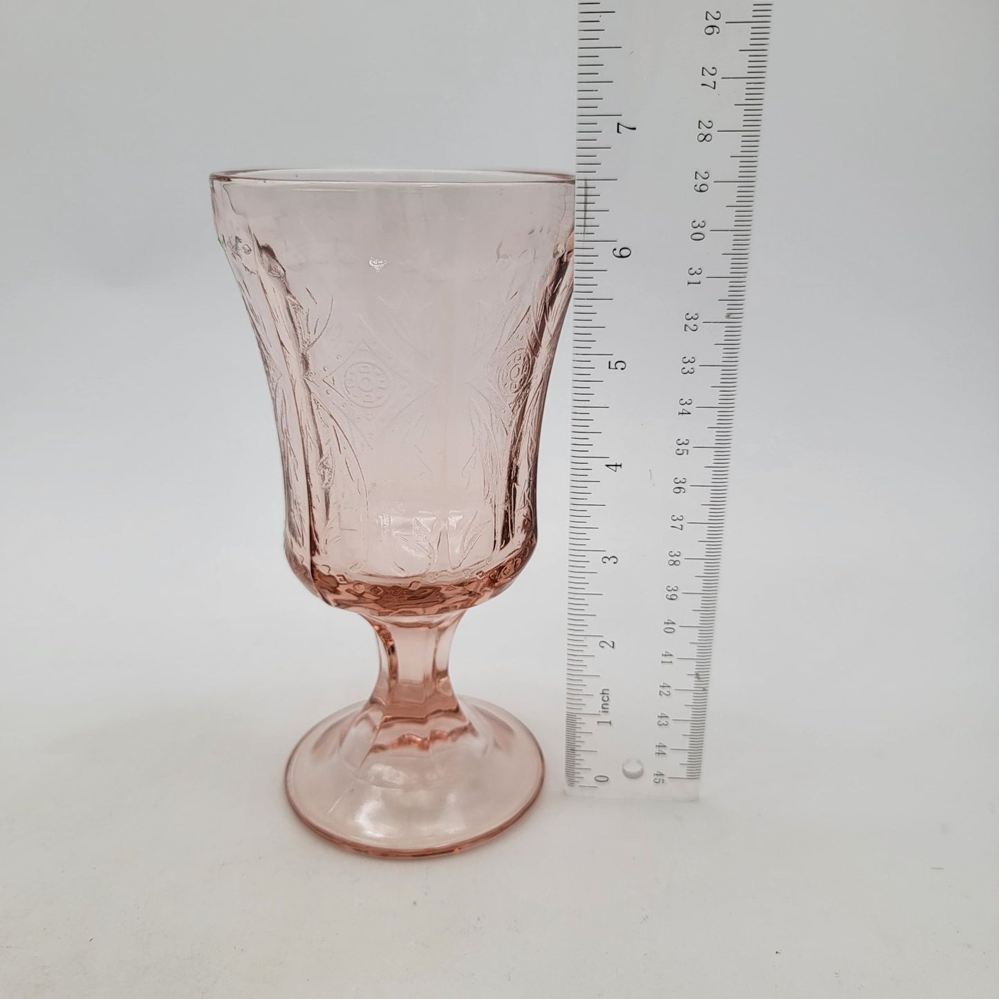 Vintage Indiana Glass Madrid Pink Depression Glass Goblet