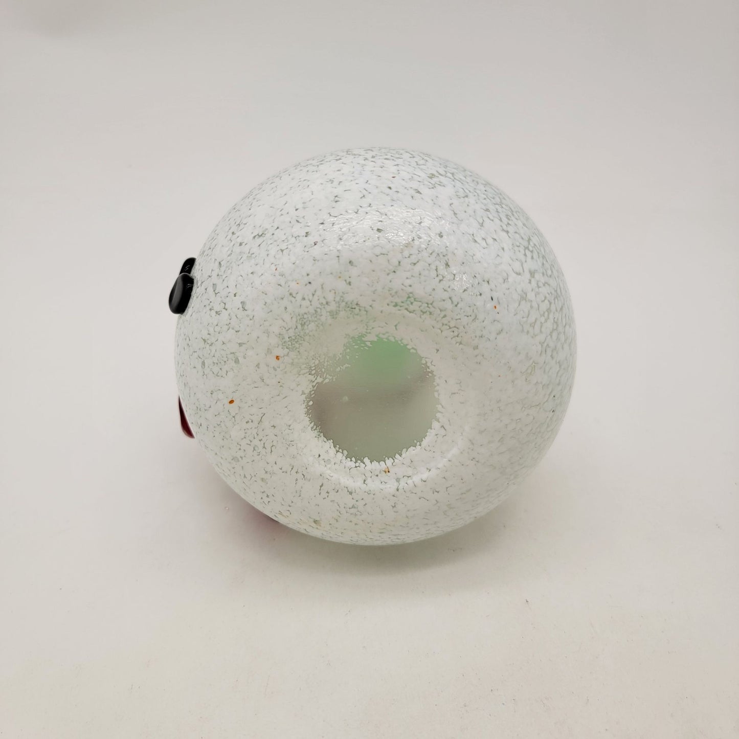 Art Glass Snowman Sculpture