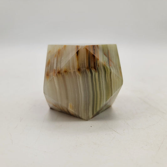 Carved & Polished Onyx Gemstone Paperweight