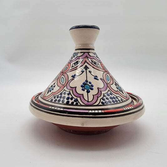 Vintage Safi Moroccan Pottery Moulay Ahmed Serghini Tagine Serving Vessel