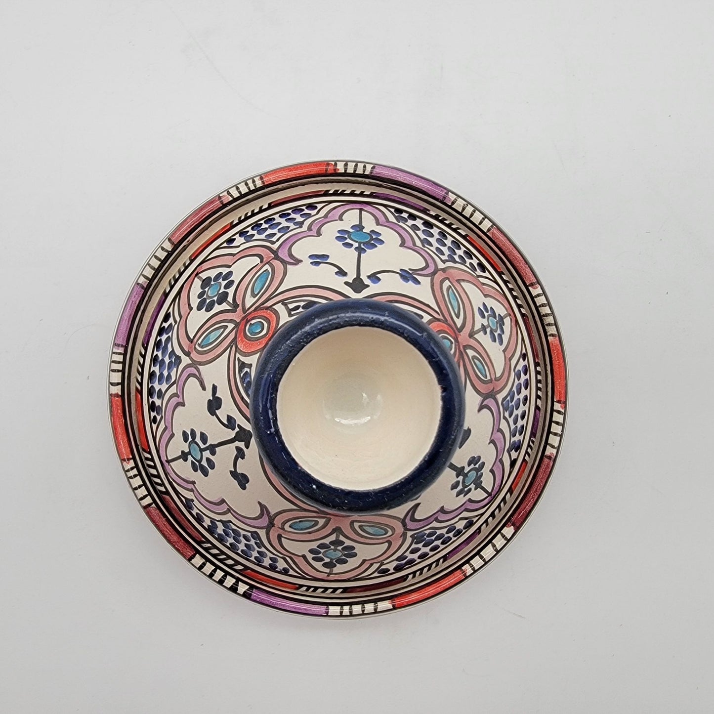 Vintage Safi Moroccan Pottery Moulay Ahmed Serghini Tagine Serving Vessel