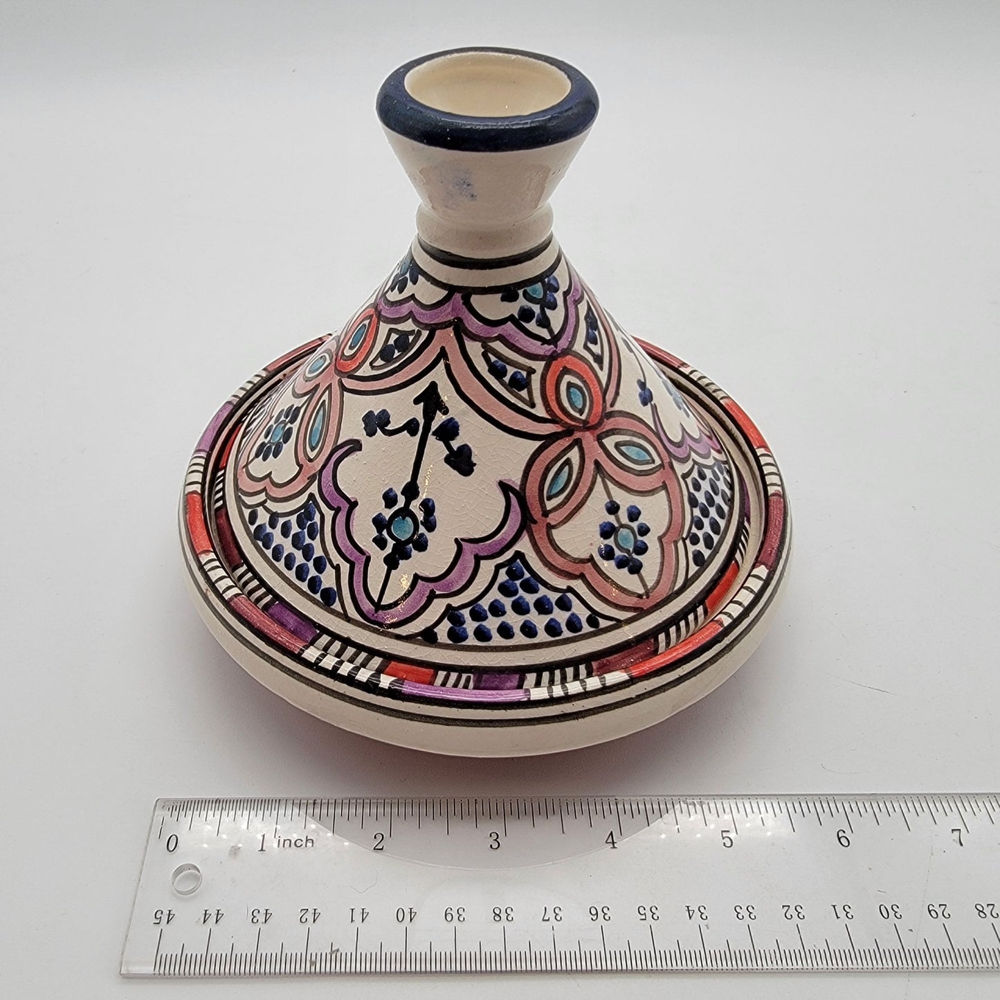 Vintage Safi Moroccan Pottery Moulay Ahmed Serghini Tagine Serving Vessel