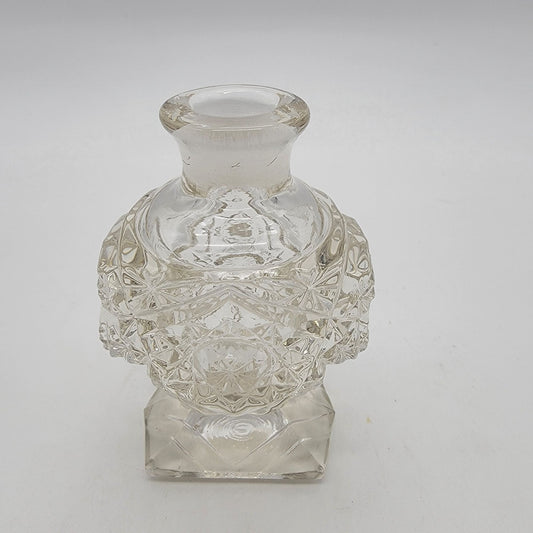 Vintage Imperial Glass Ohio Brunswick & Hobstar Perfume Bottle