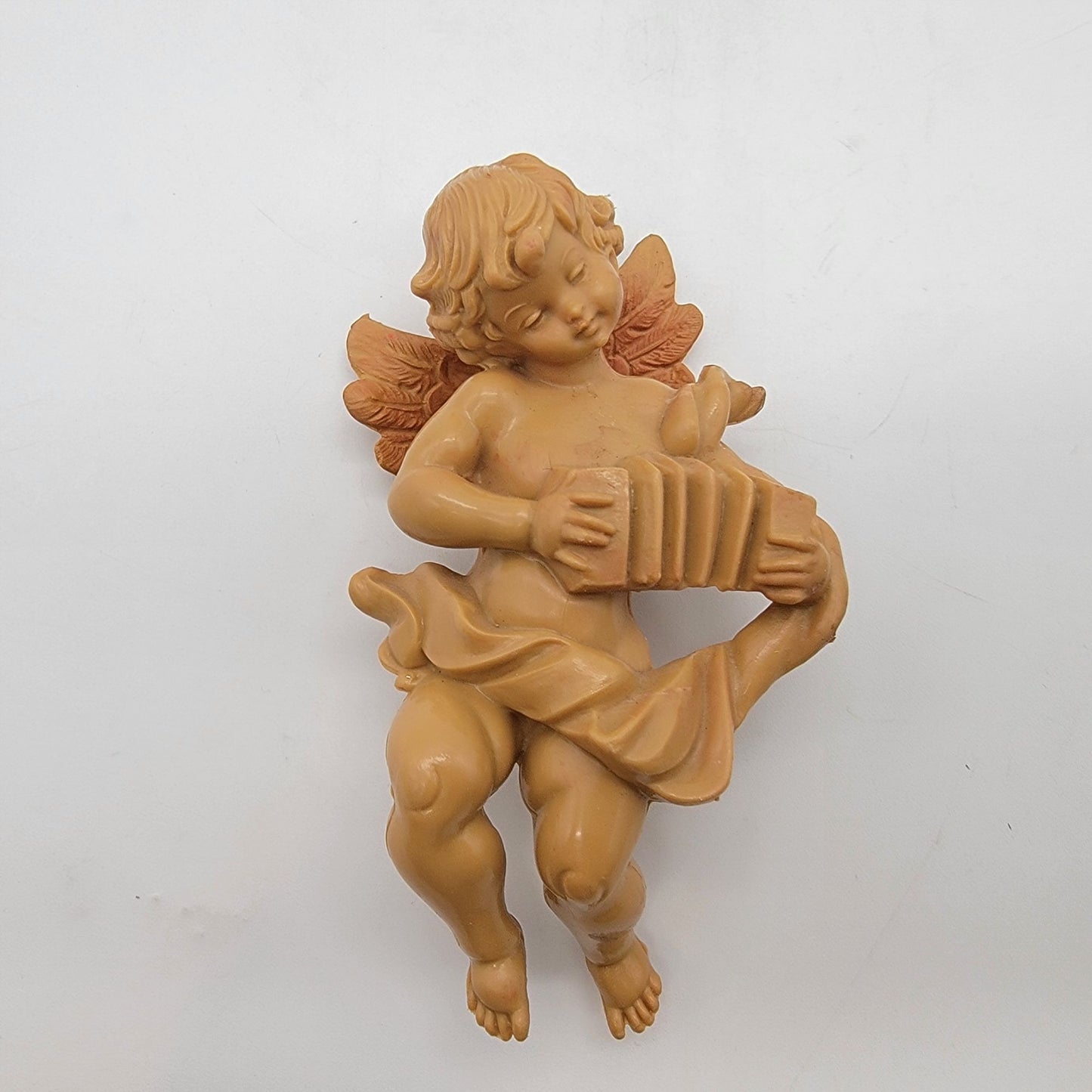 Pair Of Vintage Italian Fontanini Cherub Angels Figures