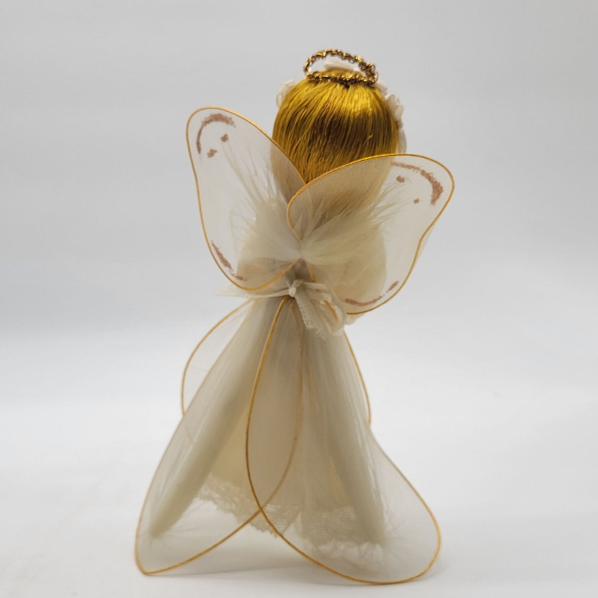 1950s Vintage Tulle Praying Angel Doll Christmas Tree Topper