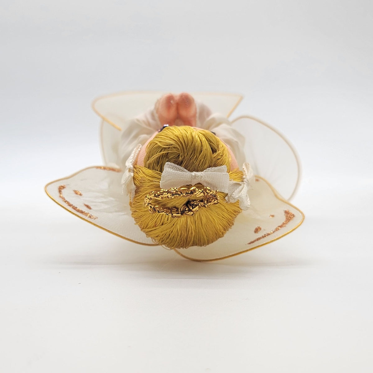 1950s Vintage Tulle Praying Angel Doll Christmas Tree Topper