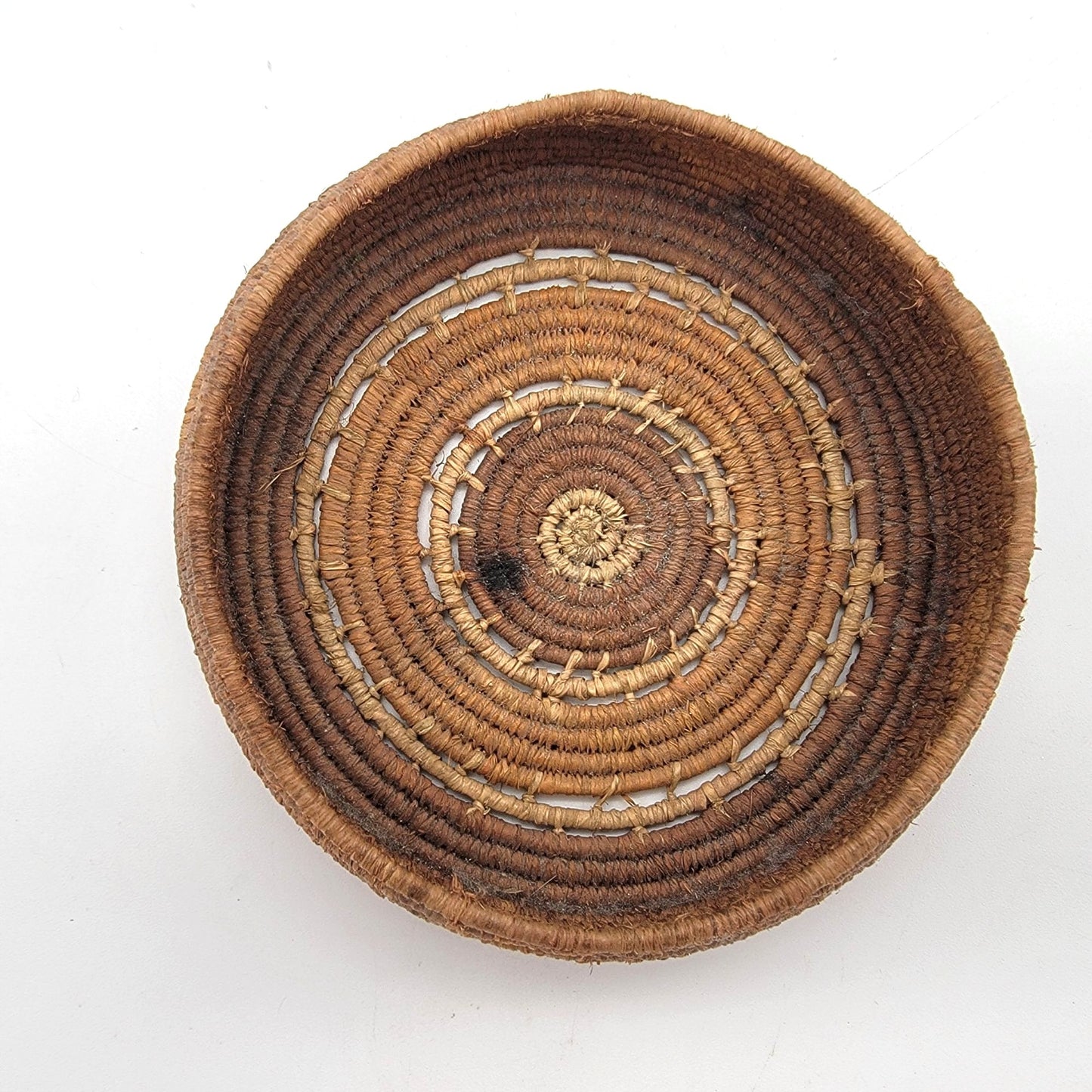 Vintage Native American Split Stitch Pima Basket