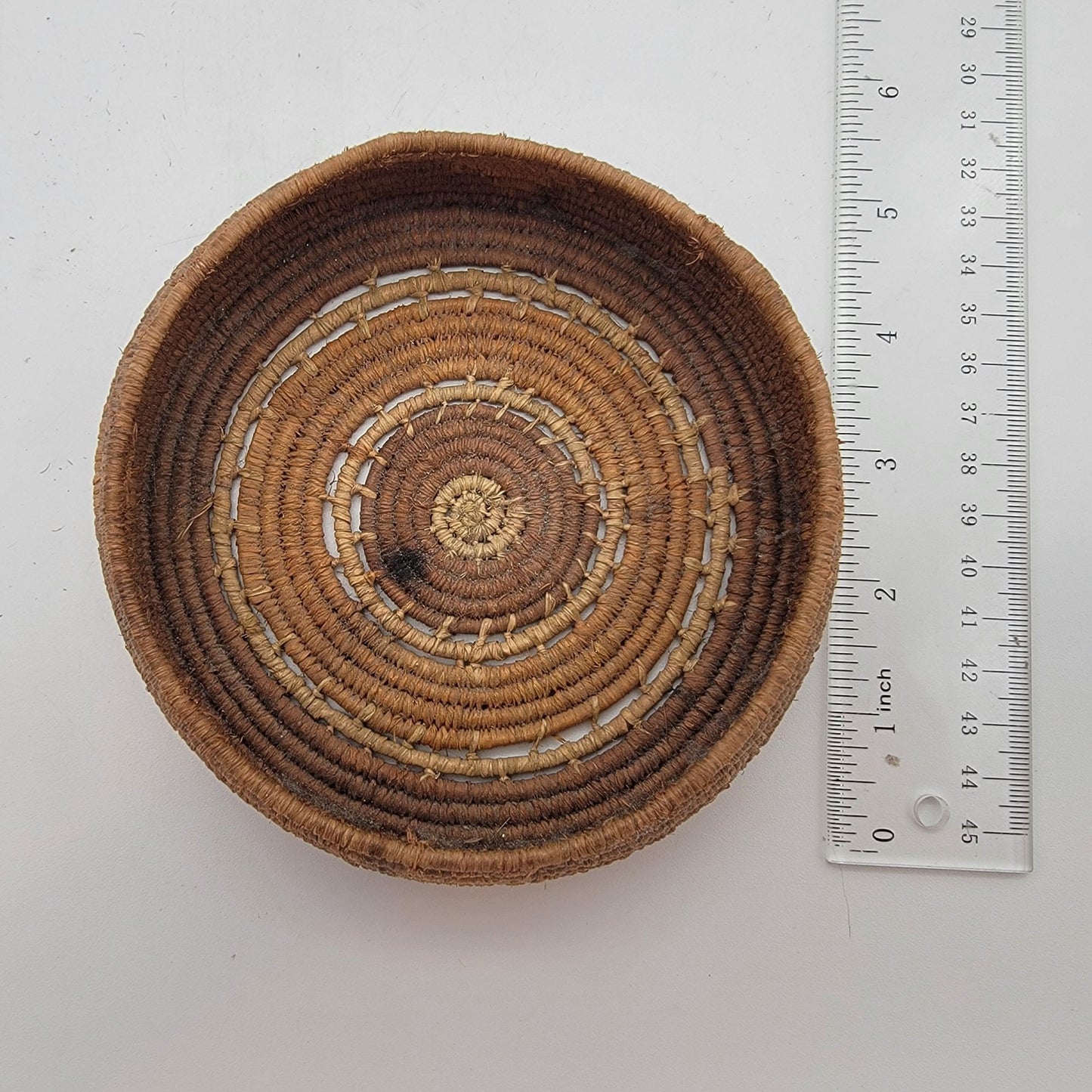 Vintage Native American Split Stitch Pima Basket