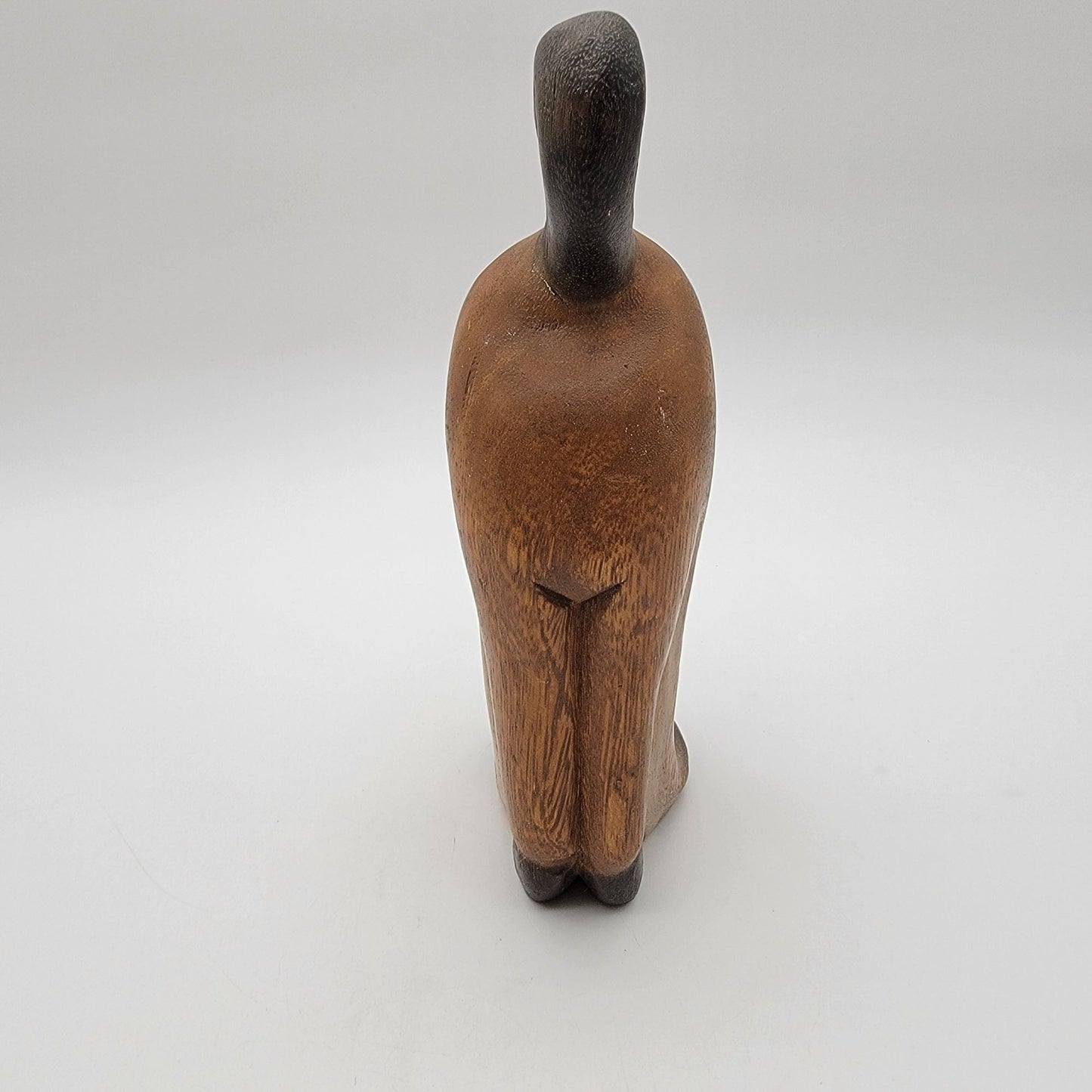 Vintage Carved Wooden Siamese Cat Figure