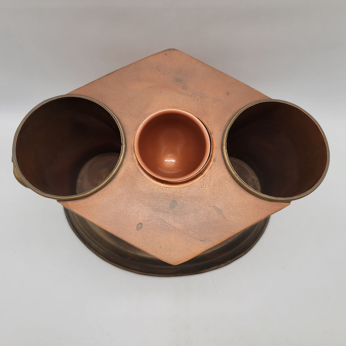 Global Views Art Deco Revival Copper & Brass Multi-Bottle Wine Chiller
