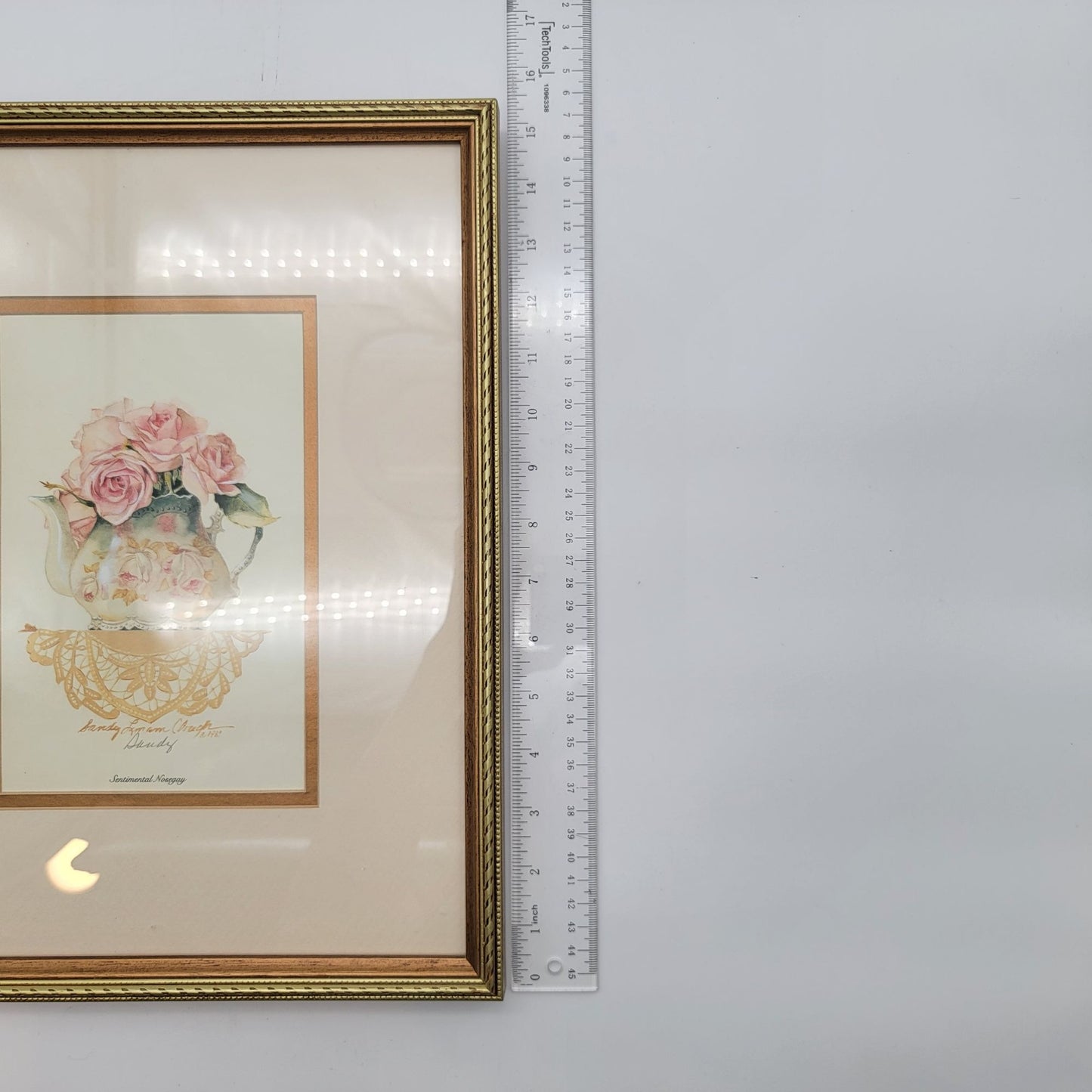 Set Of 5 Sandy Lynam Clough Prints Teacup Designs Hand Signed
