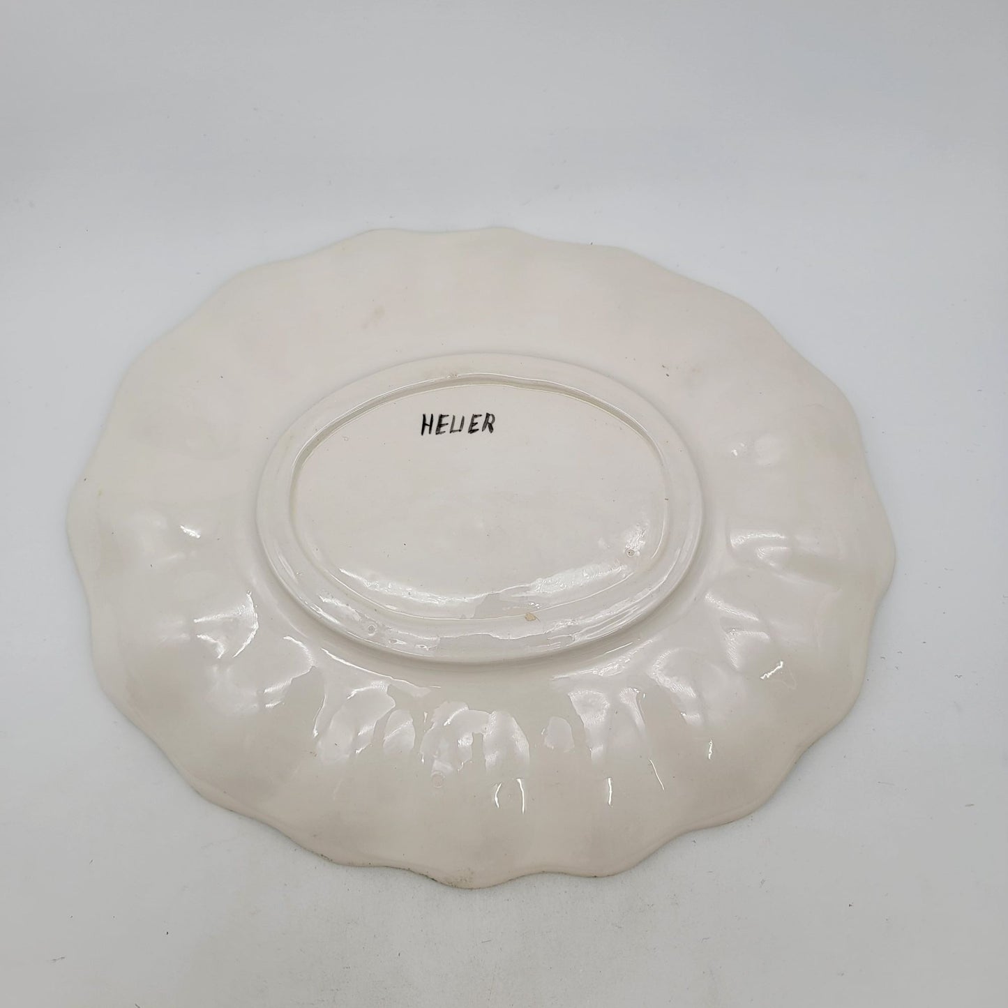 Vintage Heuer Deviled Egg Platter With Rooster Motif - 12 Egg Slots