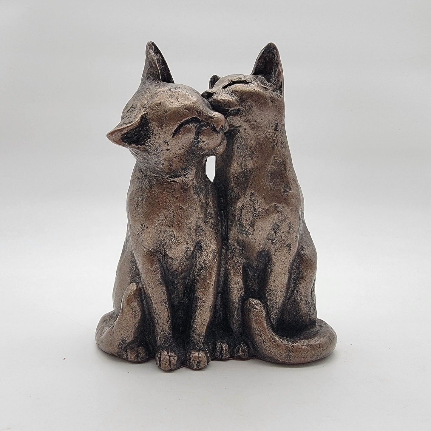 Paul Jenkins Frith Sculpture Yum Yum & Friend Cold Cast Bronze Cat Sculpture