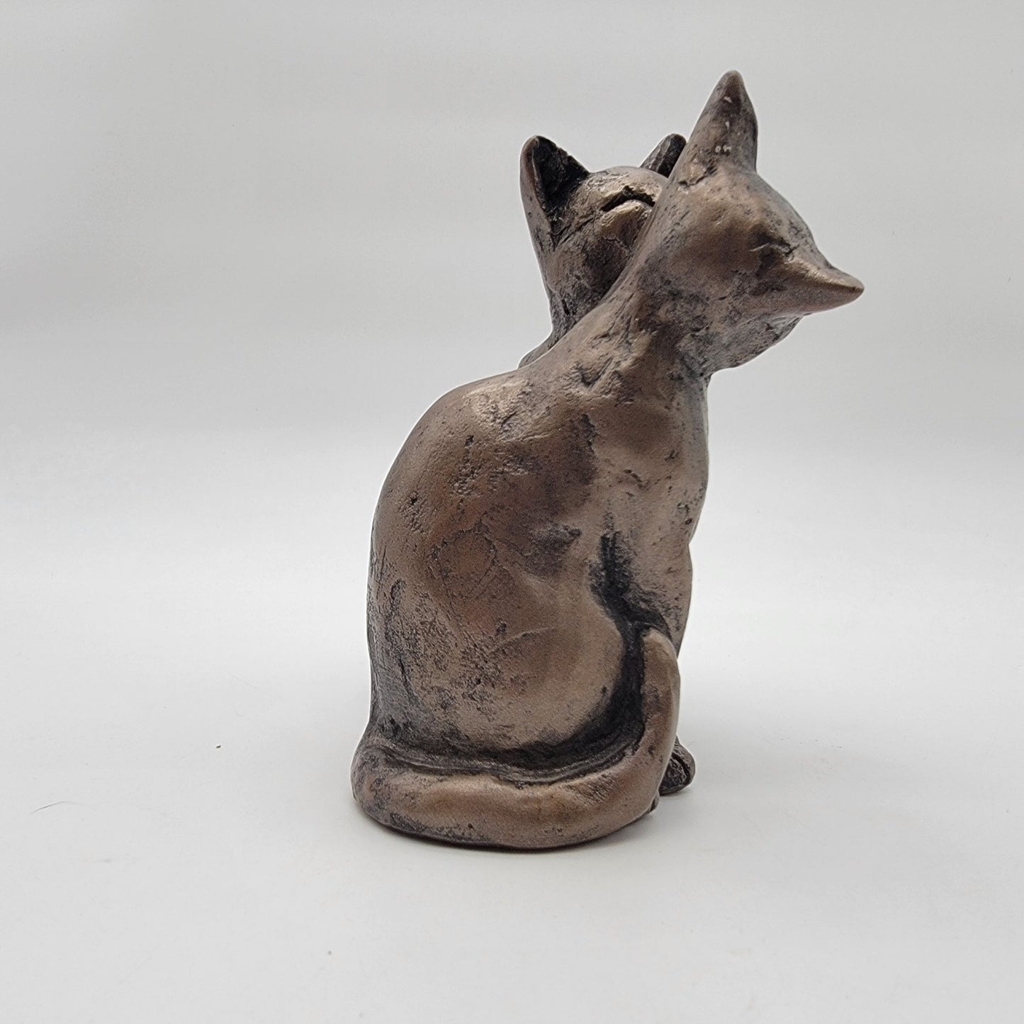Paul Jenkins Frith Sculpture Yum Yum & Friend Cold Cast Bronze Cat Sculpture