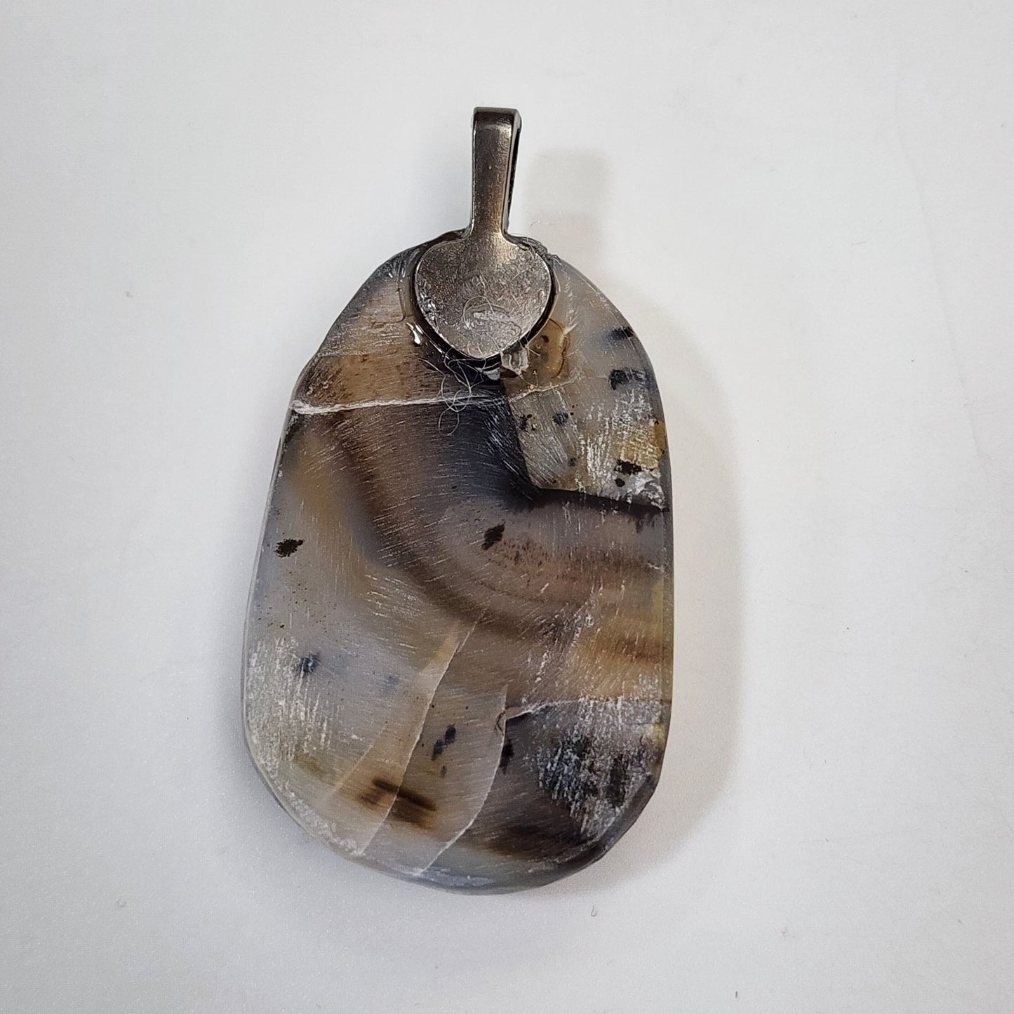 Artisan Banded Agate Gemstone Pendant