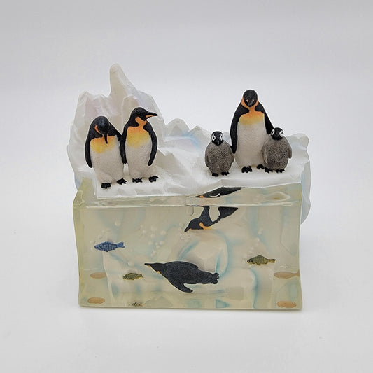 Summit Collection Emperor Penguins On Ice Sculpture