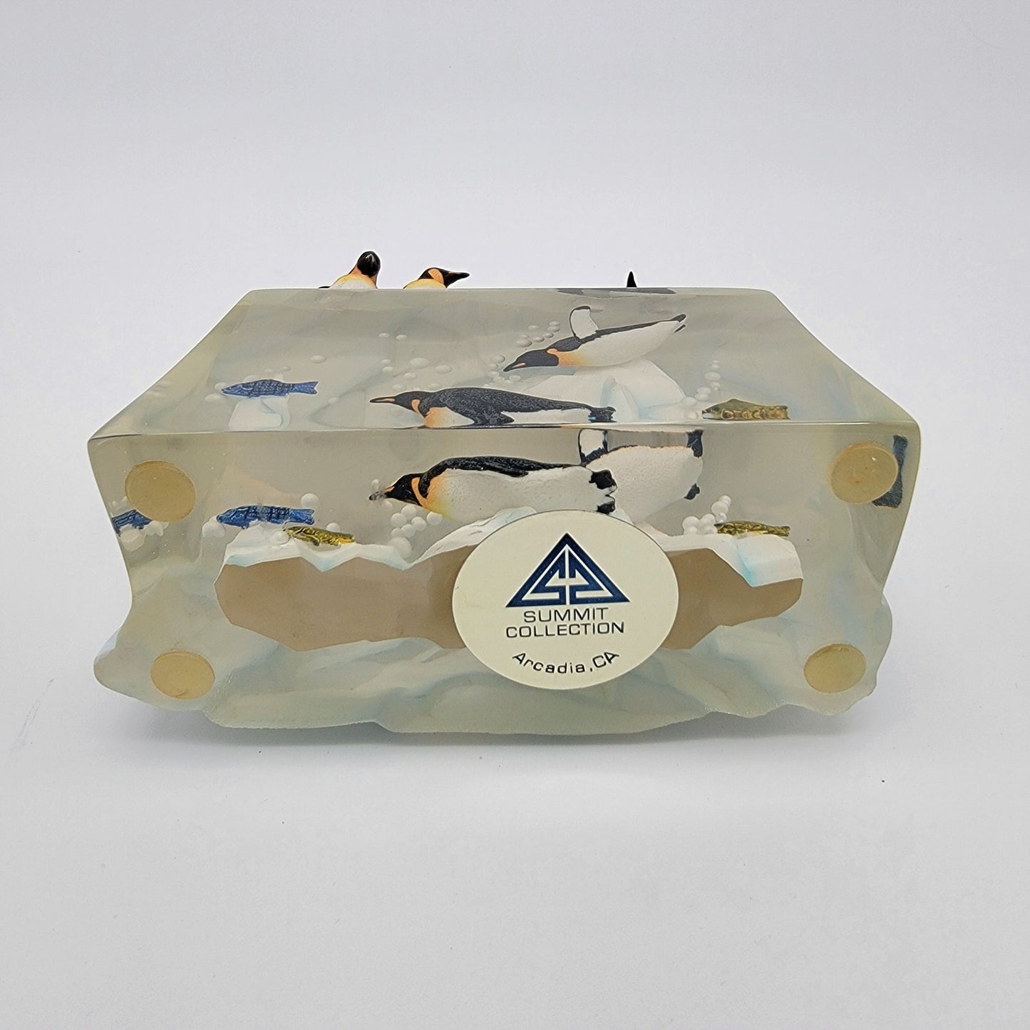 Summit Collection Emperor Penguins On Ice Sculpture