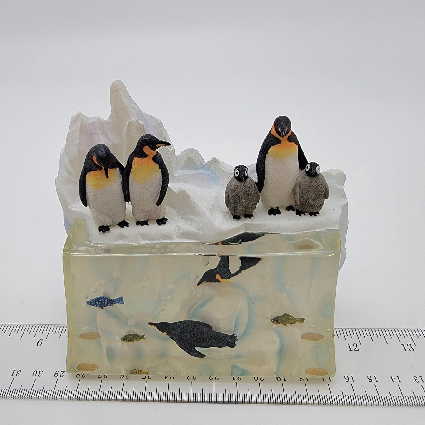 Summit Collection Emperor Penguins On Ice Sculpture