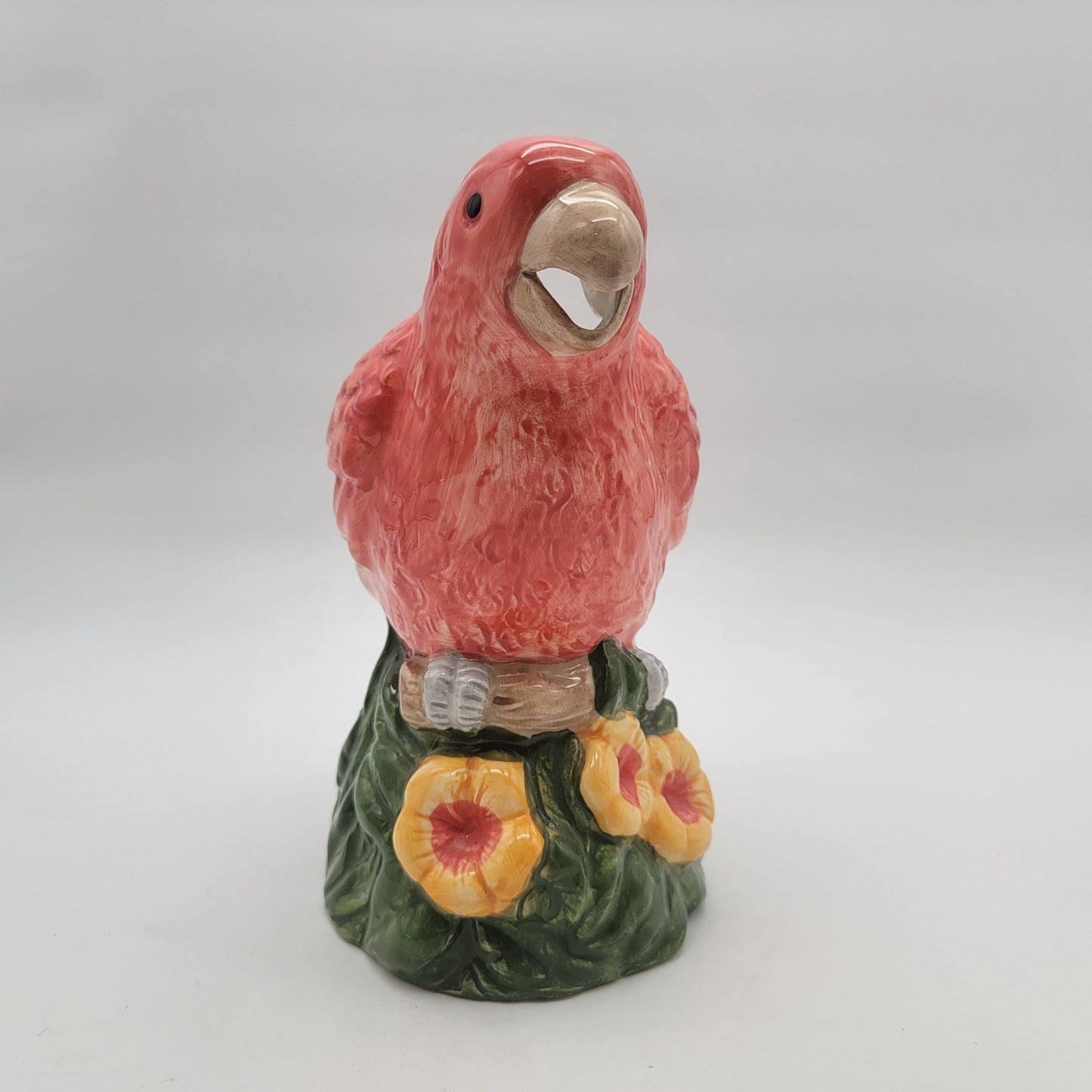Vintage Tropical Parrot Pitcher