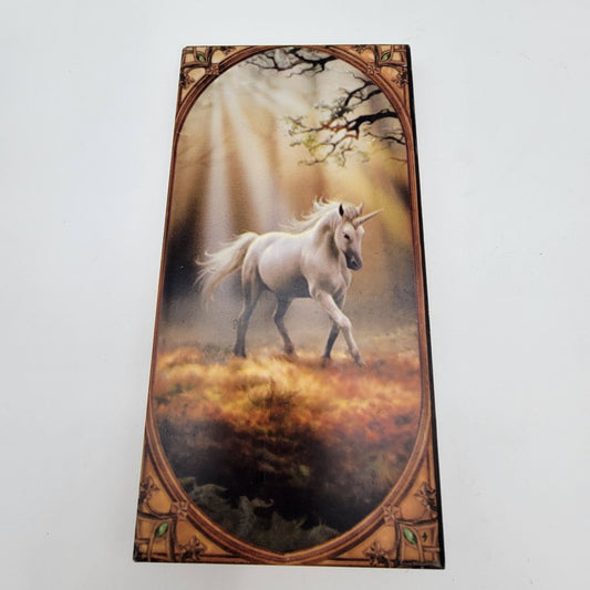 Unicorn Fantasy Art Tile Plaque With Stand