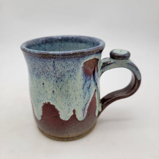 Handcrafted Art Pottery Mug With Abstract Glaze Design