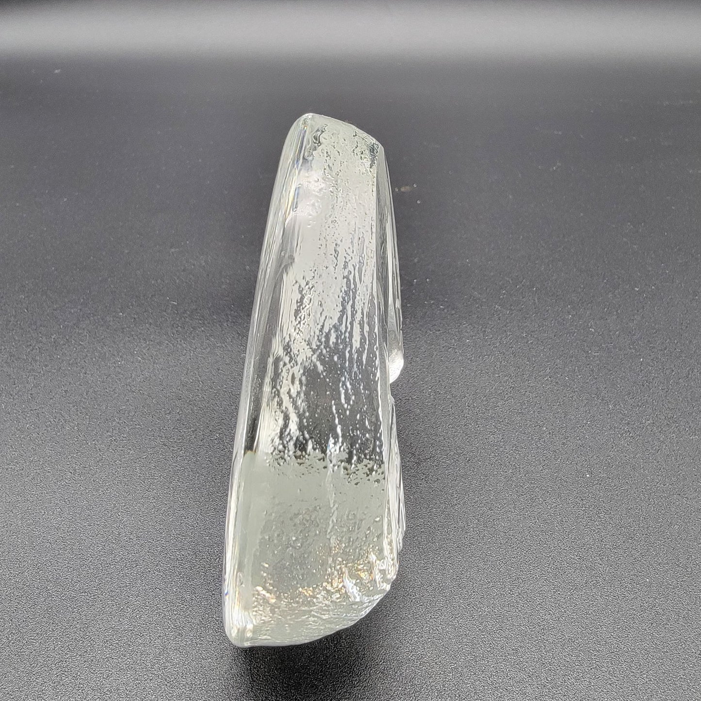 Mats Jonasson Signed Lead Crystal Sitting Bunny Paperweight