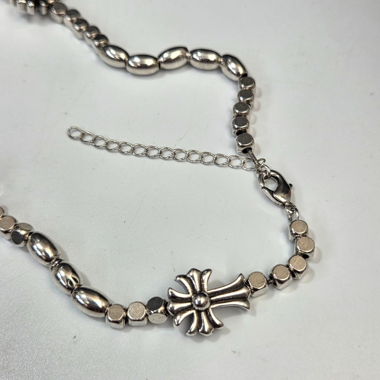 Chrome Hearts Silver-Tone Cross Necklace