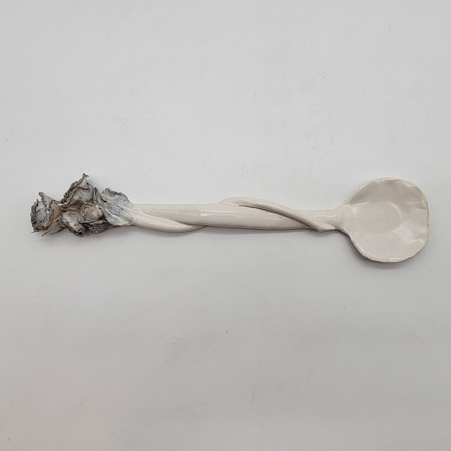Roses & Lace Pottery Art Pottery Embossed Serving Spoon